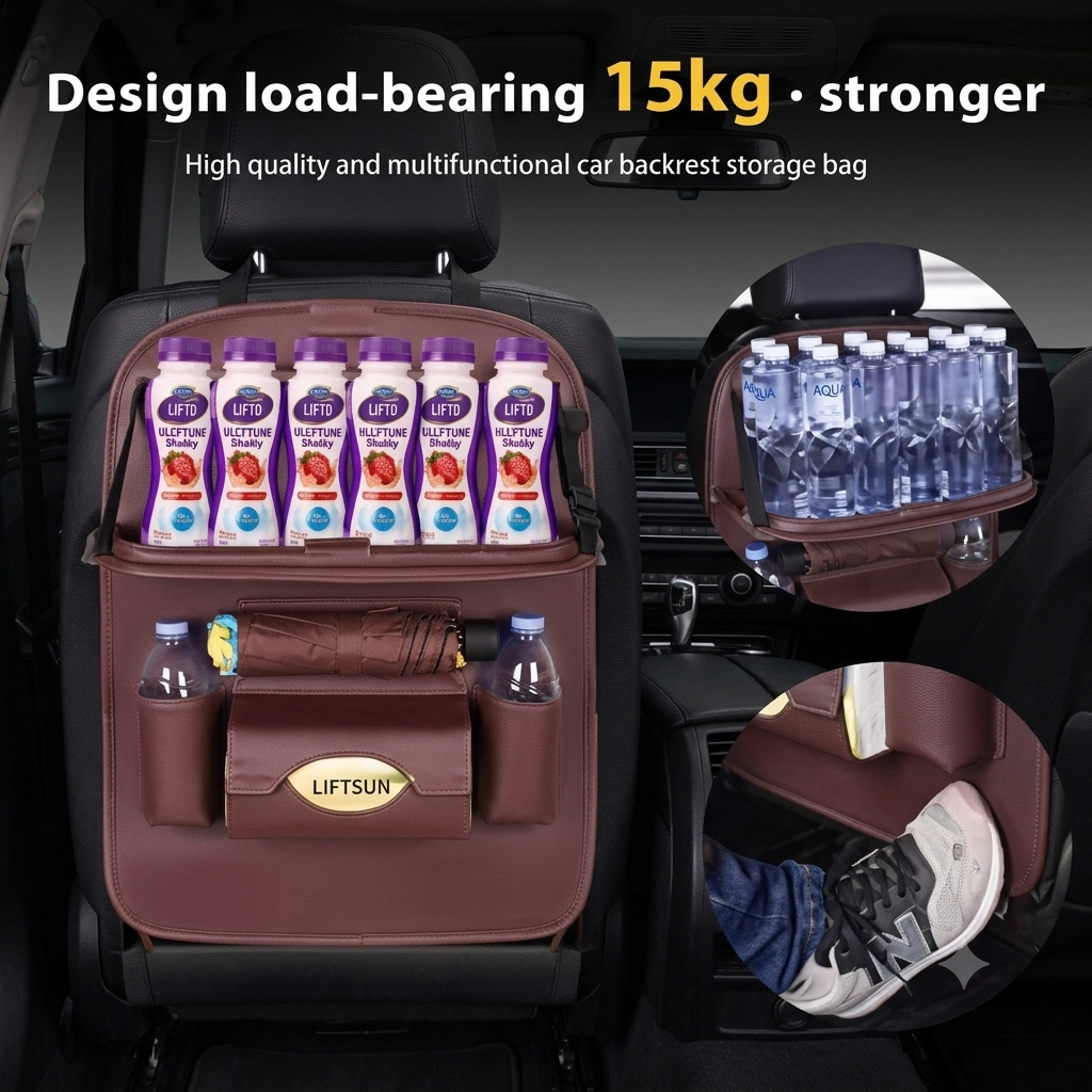 Car Seat Back Organizer Storage Bag