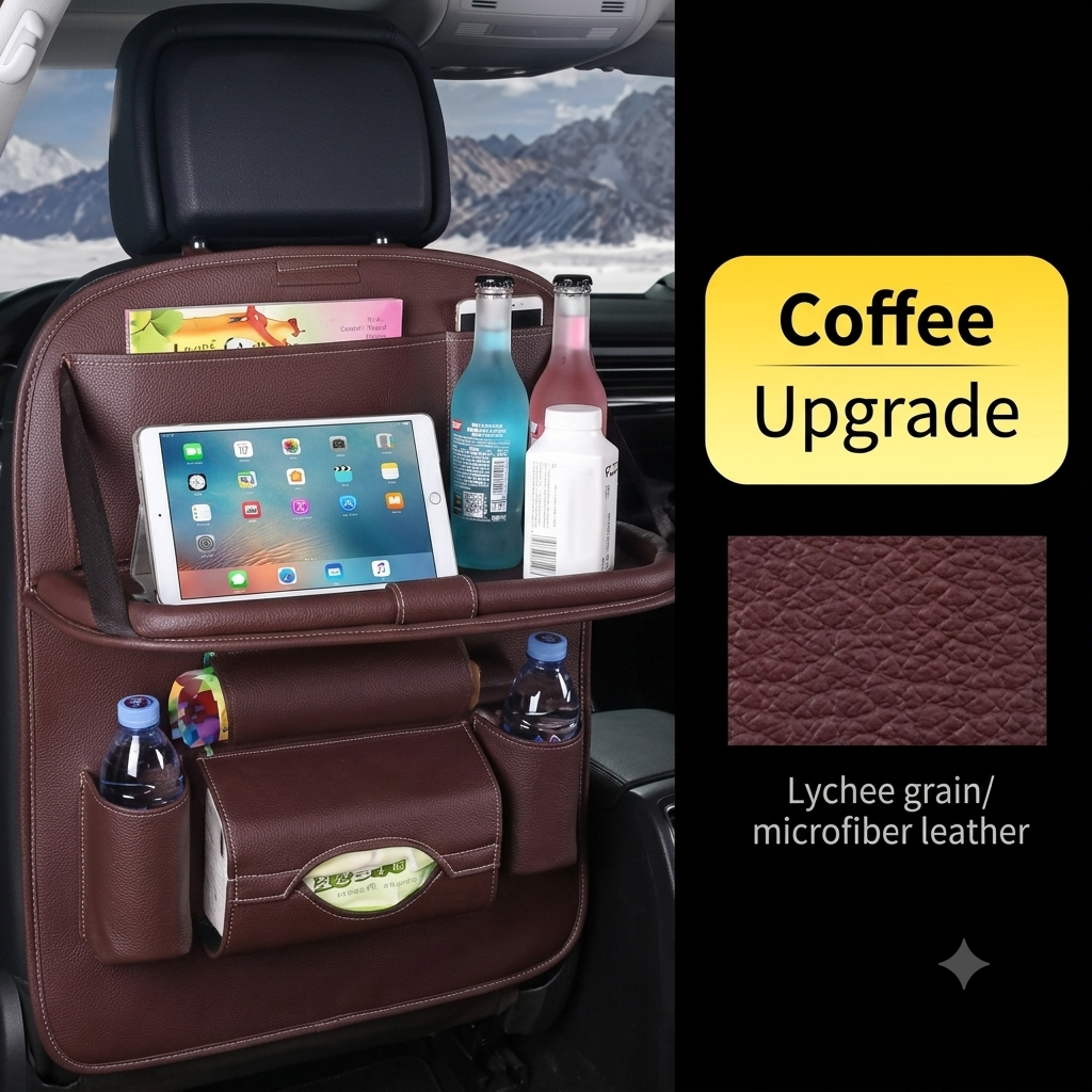 Car Seat Back Organizer Storage Bag